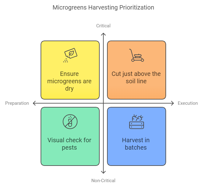 Harvesting Microgreen